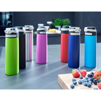 Thermosfles Flip 600 ml zwart