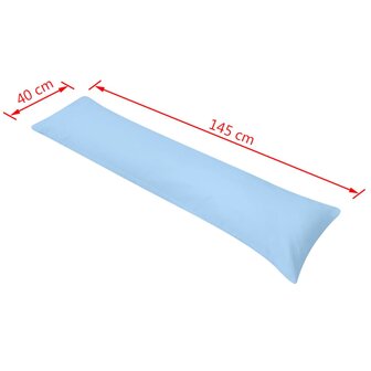 Zijslaapkussen 40x145 cm blauw