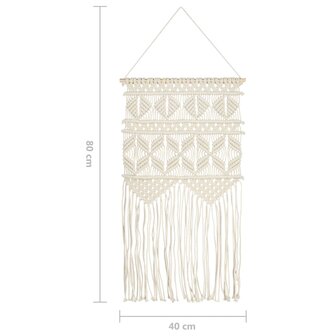 Wandhanger macram&eacute; 40x80 cm katoen