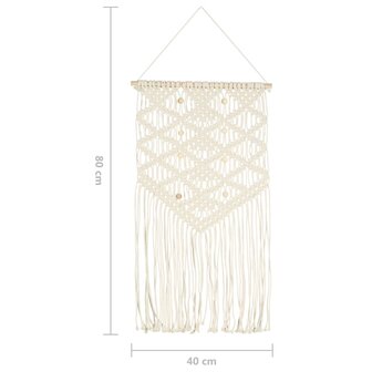 Wandhanger macram&eacute; 40x80 cm katoen