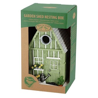 Vogelhuisje voor mezen tuinschuur