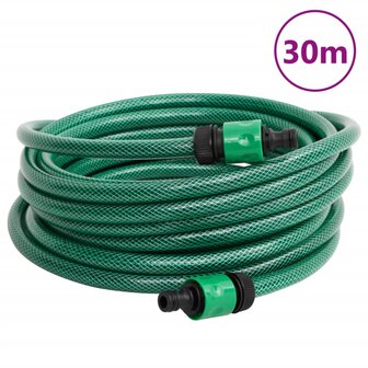 Zwembadslang 30 m PVC groen