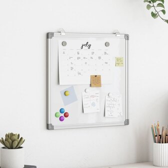 Whiteboard magnetisch 60x60x1,7 cm aluminium