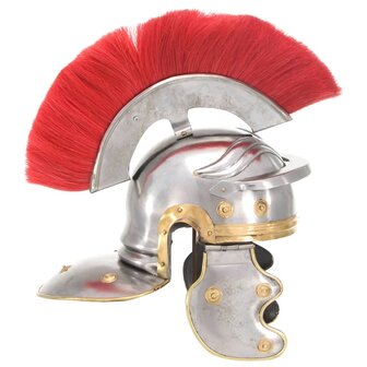 Soldatenhelm Romeins replica staal zilverkleurig