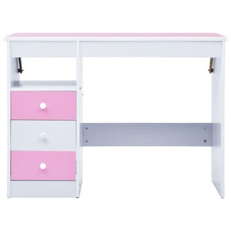 Kindertekentafel/-bureau kantelbaar roze en wit