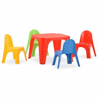 Kindertafel en stoelenset PP