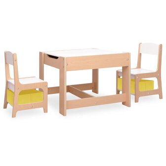 Kindertafel met 2 stoelen MDF