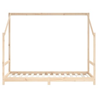 Kinderbedframe 2x(90x190) cm massief grenenhout