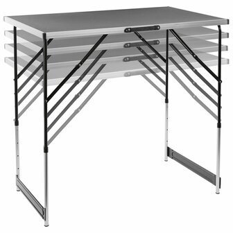 Klaptafel 100x60x94 cm aluminium