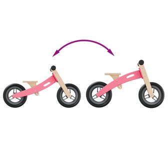 Loopfiets voor kinderen roze