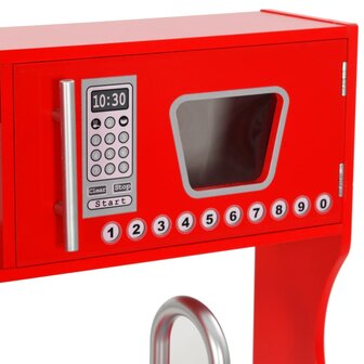 Kinderspeelkeuken 84x31x89 cm MDF rood