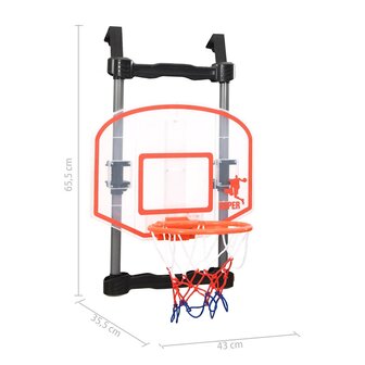 Kinderbasketbalset voor deur verstelbaar