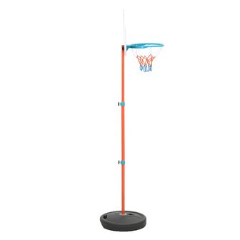 Basketbalset draagbaar verstelbaar 133-160 cm