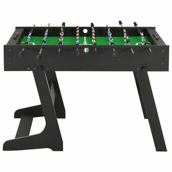 Voetbaltafel inklapbaar 121x61x80 cm zwart