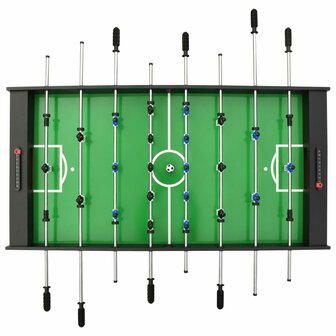 Voetbaltafel inklapbaar 121x61x80 cm zwart