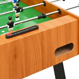 Voetbaltafel inklapbaar 121x61x80 cm lichtbruin