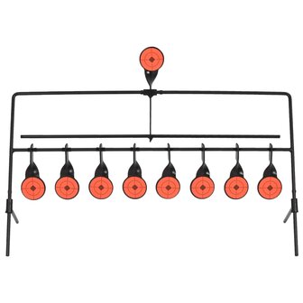 Schietschijf bewegend 8+1 targets