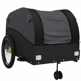 Fietstrailer 45 kg ijzer zwart