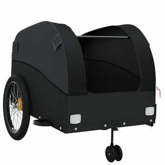 Fietstrailer 45 kg ijzer zwart