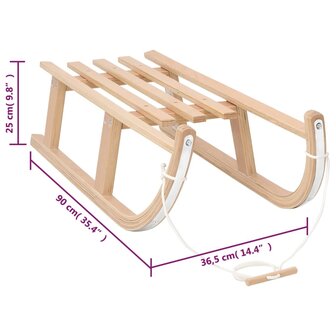 Sneeuwslee 90x36,5x25 cm multiplex