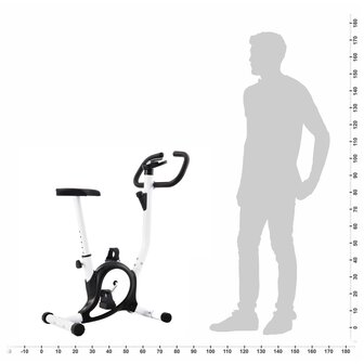 Hometrainer met bandweerstand zwart