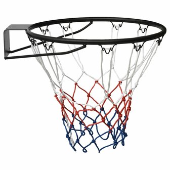 Basketbalring 45 cm staal zwart