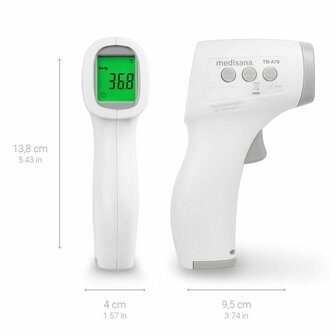 Thermometer infrarood TM A79 wit