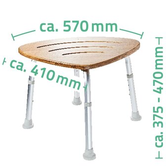 Badkamerkruk 150 kg bamboe A00502081