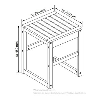 Badkamerkruk 35x35x45 cm bamboe