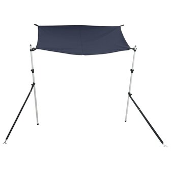 Schaduwdoekset T-top 170x170x(113-182,5) cm blauw