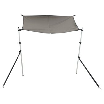 Schaduwdoekset T-top 170x170x(113-182,5) cm antracietgrijs