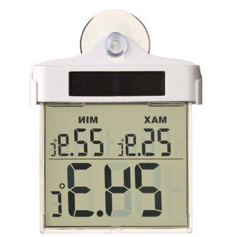 Raamthermometer digitaal 13x10x3 cm 6080078