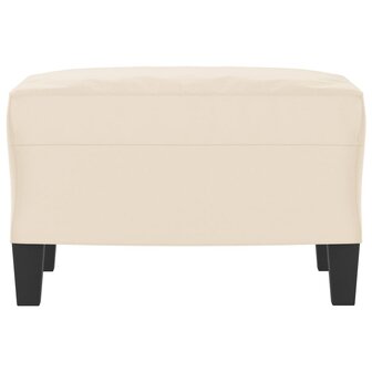 Voetenbank 60x50x41 cm microvezelstof beige