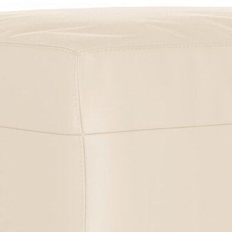 Voetenbank 60x50x41 cm microvezelstof beige