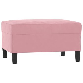 Voetenbank 70x55x41 cm fluweel roze