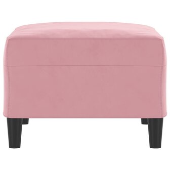 Voetenbank 70x55x41 cm fluweel roze