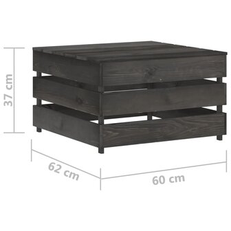 Tuintafel pallet ge&iuml;mpregneerd grenenhout