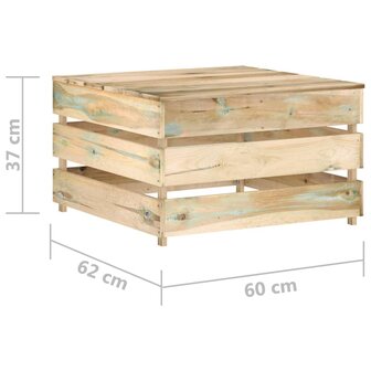 2-delige Loungeset pallet ge&iuml;mpregneerd grenenhout