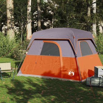 Tent 4-persoons waterdicht oranje