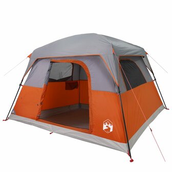 Tent 4-persoons waterdicht oranje