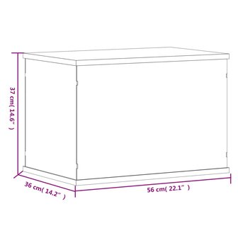 Vitrine transparant 56x36x37 cm acryl