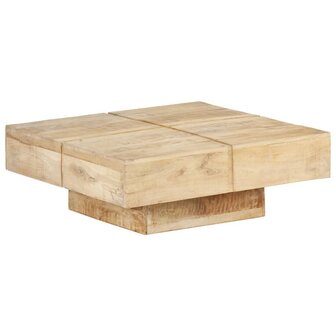 Salontafel 80x80x28 cm massief mangohout