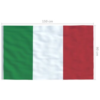 Vlag Itali&euml; 90x150 cm