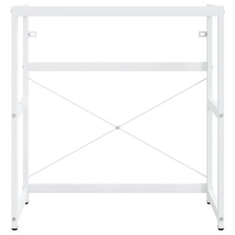 Wastafelframe met inbouwwastafel ijzer wit