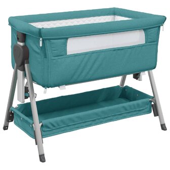 Babybox met matras linnen groen