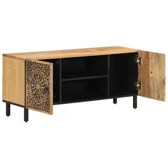 Tv-meubel 105x33x46cm massief mangohout