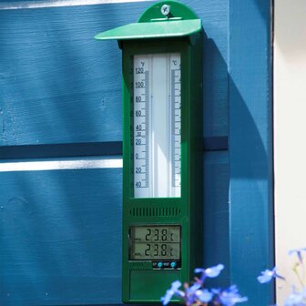 Tuinthermometer min-max digitaal 9,5x2,5x24 cm