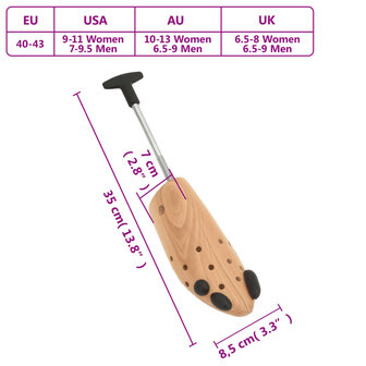 Schoenspanner EU&nbsp;40-43 massief beukenhout