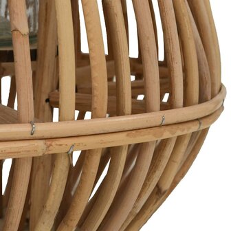 Lantaarnhouder hangend wicker naturel