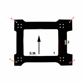 Omp Stoelbasis Omp Omphd0-0838-R Staal